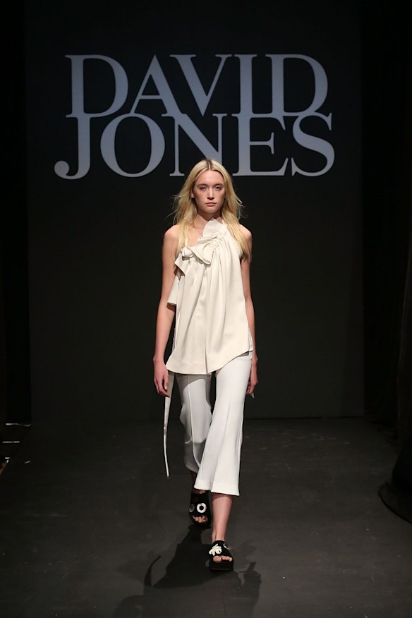 A model showcases designs by Ellery.