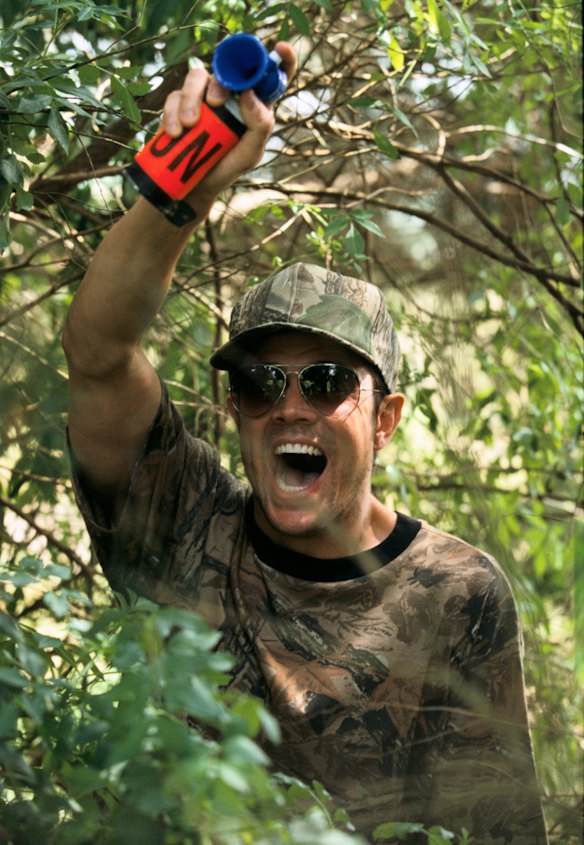 Johnny Knoxville blows an airhorn on unsuspecting golfers in a classic prank featured in Best and Last.