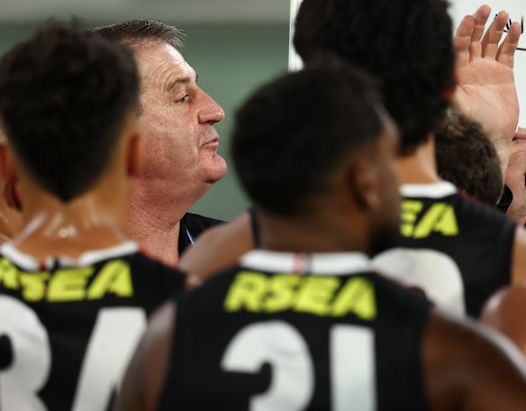 Work to do: Saints coach Ross Lyon.