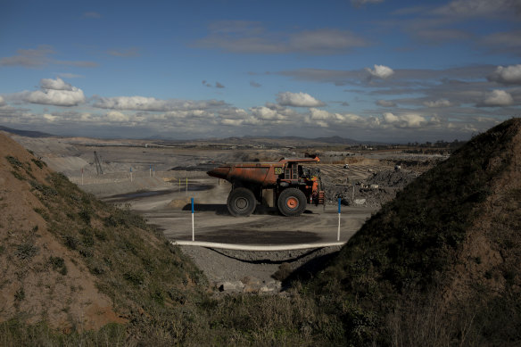 The Bengalla coal mine near Muswellbrook in the Hunter Valley.