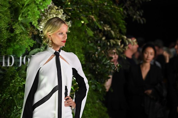 Czech model Karolina Kurkova arrives at the David Jones Spring Summer 2018 Collections Launch.