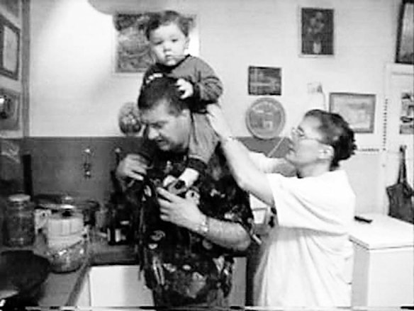 Mark "Chopper" Read with family.
