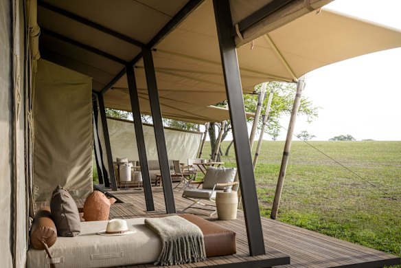 Singita Sabora Tented Camp, Serengeti, Tanzania. 