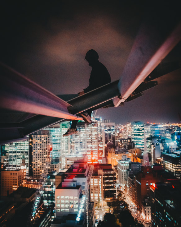 One of the images taken by Slippn during her urban exploring days in Sydney.