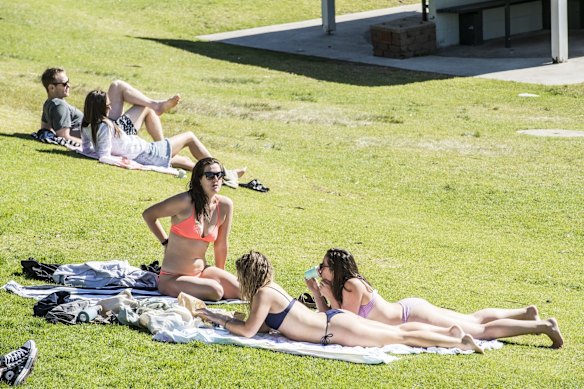Bronte Beach during COVID lockdown.
