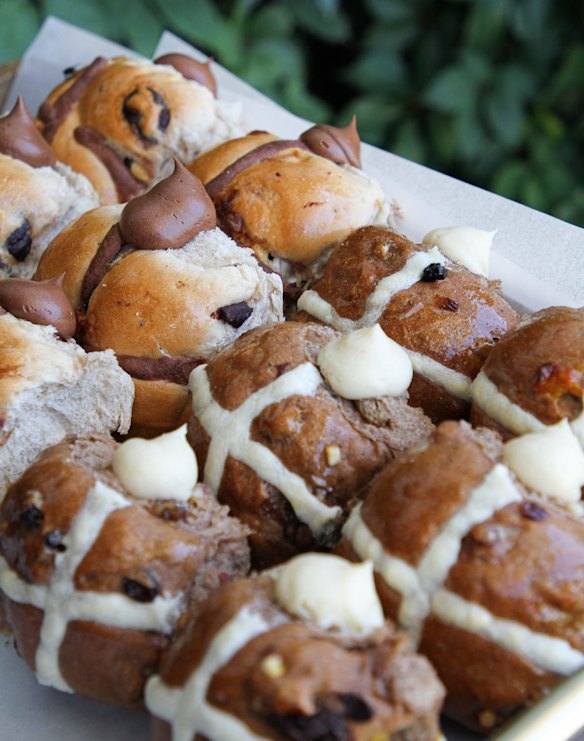 Jocelyn’s Provisions’ filled hot cross buns.
