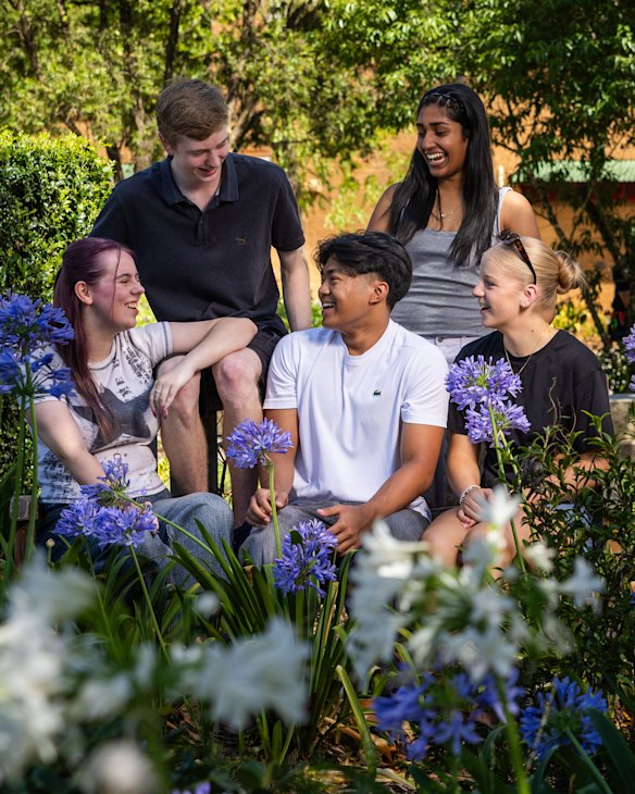 Students from last year’s Crestwood High HSC class, which had an average score of more than 79 across all subjects.