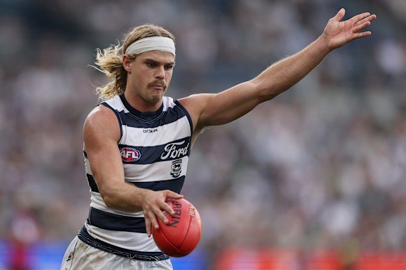 On the run: Bailey Smith has been central to the Cats’ midfield resurgence.