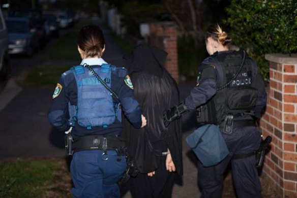 The execution of search warrants across Sydney's north-west suburbs.