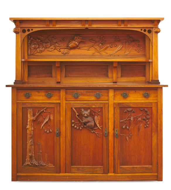 Robert Prenzel, Sideboard, 1913; mountain ash, blackwood.