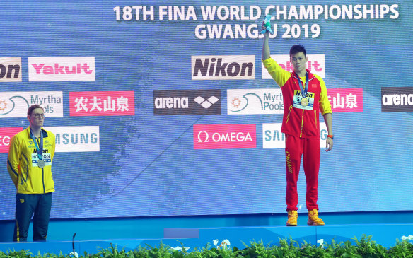 Mack Horton refused to share a podium with Sun Yang at the 2019 world championships.