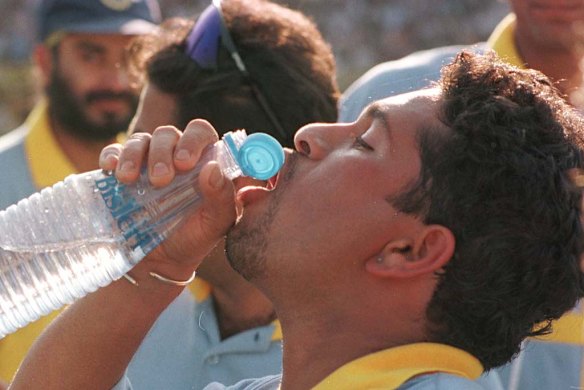 1996. 126 not out makes for thirsty work.