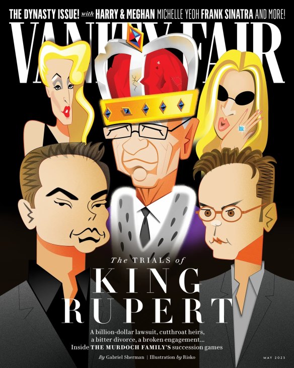 A new story by Vanity Fair reveals hidden truths about the media mogul, his warring family, and how similar they are to that TV show.