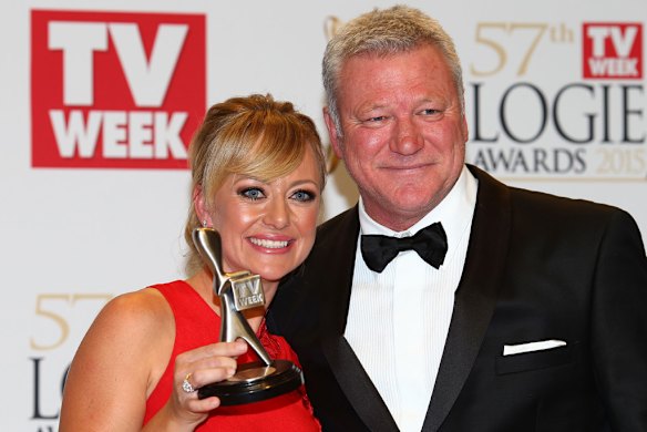 Shelley Craft and Scott Cam from <i>The Block</i>, winner of the Logie for Most Popular Reality Program.