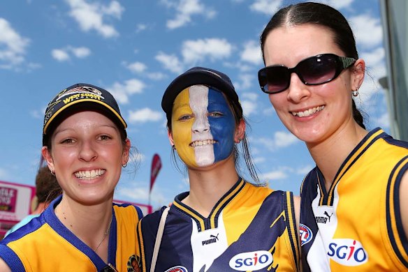 Eagles fans were not bashful about showing their colours.