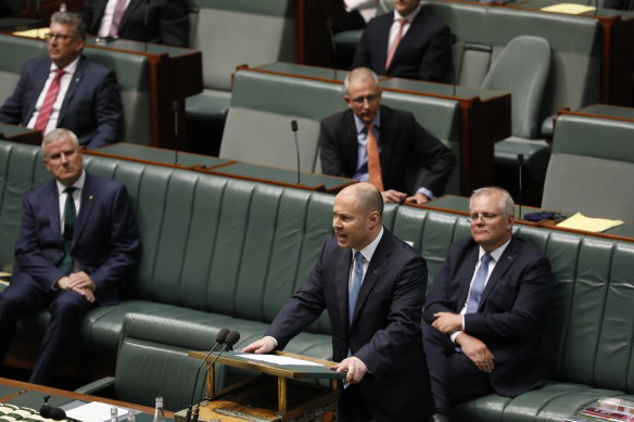 Treasurer Josh Frydenberg hands down the 2020 federal budget in October. At the time, he forecast a deficit of $213.7 billion.