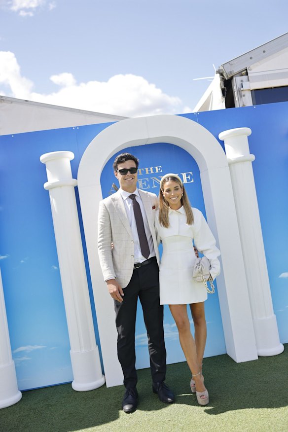 Jack Silvagni & Grace Phillips Caulfield Cup Day Saturday 15 October 2022 