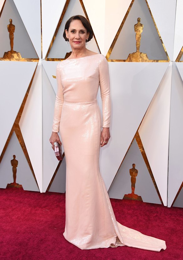 Laurie Metcalf arrives at the Oscars.