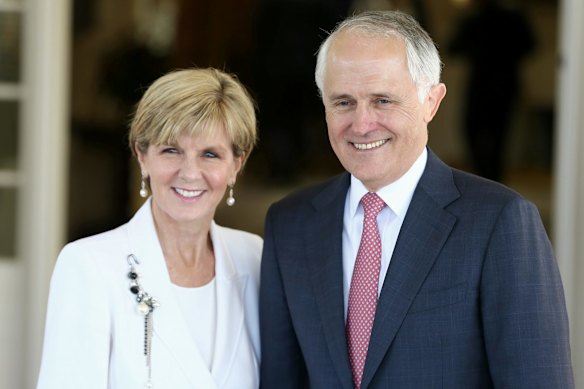 Foreign Affairs Minister Julie Bishop and Prime Minister Malcolm Turnbull.