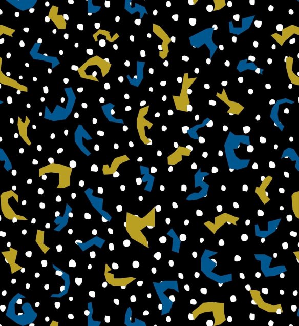 The 'papercut' design Gorman says inspired its 'jigsaw' print.