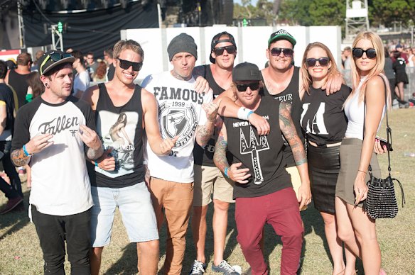Crowds rocking out at Soundwave.