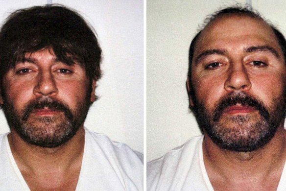 Tony Mokbel, with and without the wig.