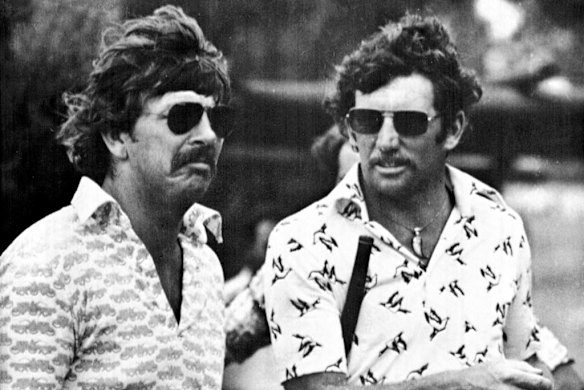 Hirsute '70s icons Rod Marsh and Ian Chappell spearheaded Australia's verbal aggression, earning the team the title 'The Ugly Australians'.