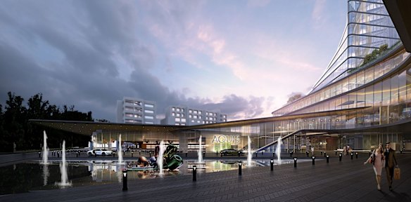 Aquis' proposal for a redeveloped Canberra casino, for which it wants 500 poker machines.