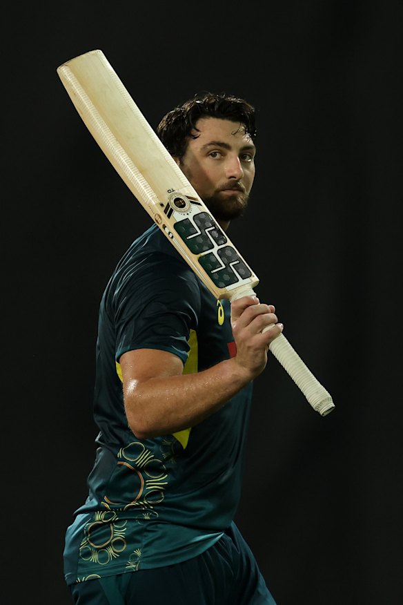 Tim David greets the crowd. 