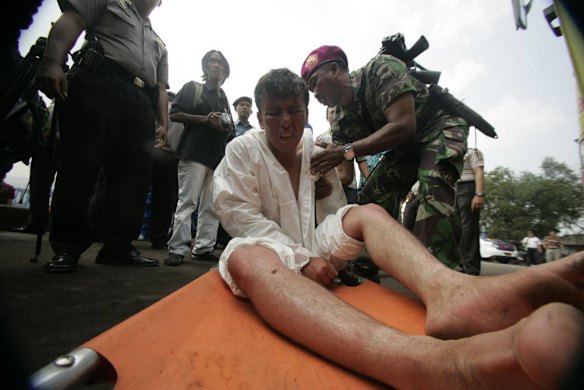 Immigrant survivor at Merak port.