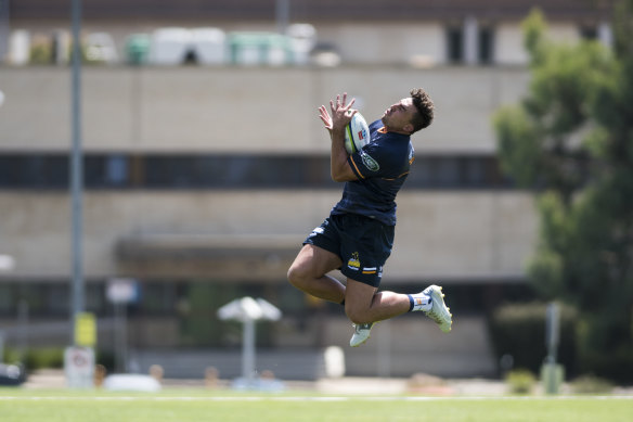Leap of faith: The Brumbies are backing Tom Banks to be a star of the future.