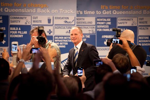 LNP Leader Campbell Newman at the Hilton. Photo: Paul Harris