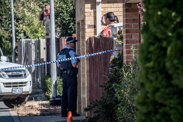 ACT police officers at Hall Best Lane, Gungahlin investigate the suspicious death of a 56-year-old man. 