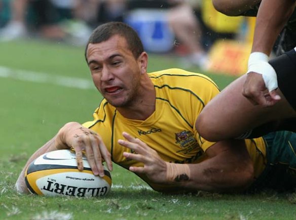 Quade Cooper touches down.