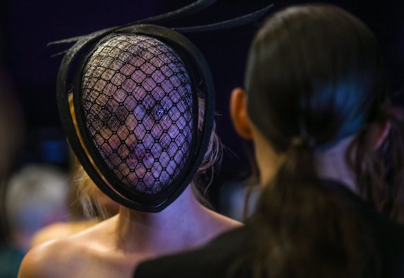 Models on the catwalk for Carla Zampatti's Spring/Summer 2015 collection showcase.