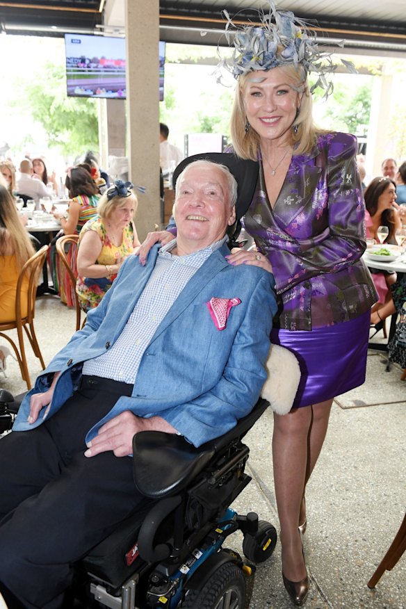 John and Kerri-Anne Kennerley at the Love.Fish Melbourne Cup lunch.