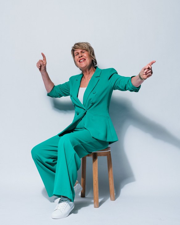 Australian journalist Fran Kelly, pictured on September 15, turns from current-affairs and political journalist to entertainment television host with a new Friday night music/chat/tonight show called Frankly. 