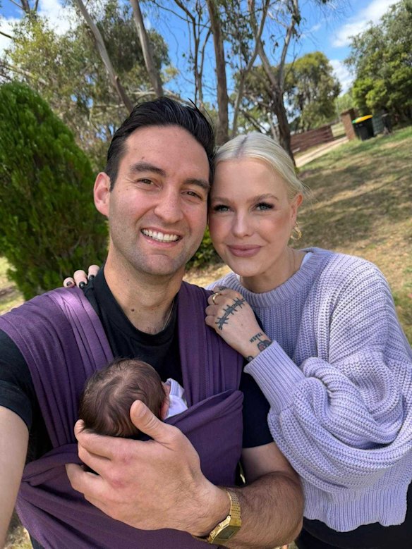 Politicians and romantic partners Josh Burns and Georgie Purcell (with baby Lilah) actively discuss the mental load in their relationship.