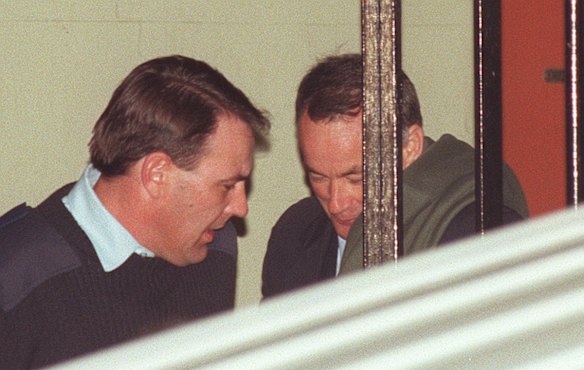 Ivan Milat during his trial - he leaves court after a day of waiting as the jury deliberated, 25/07/1996.