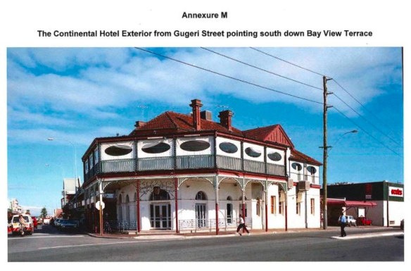 A photo of the Continental Hotel taken by police in February 1996. Continental Hotel CCTV captured Ciara Glennon entering the venue on March 14 1997, but did not capture her leaving.