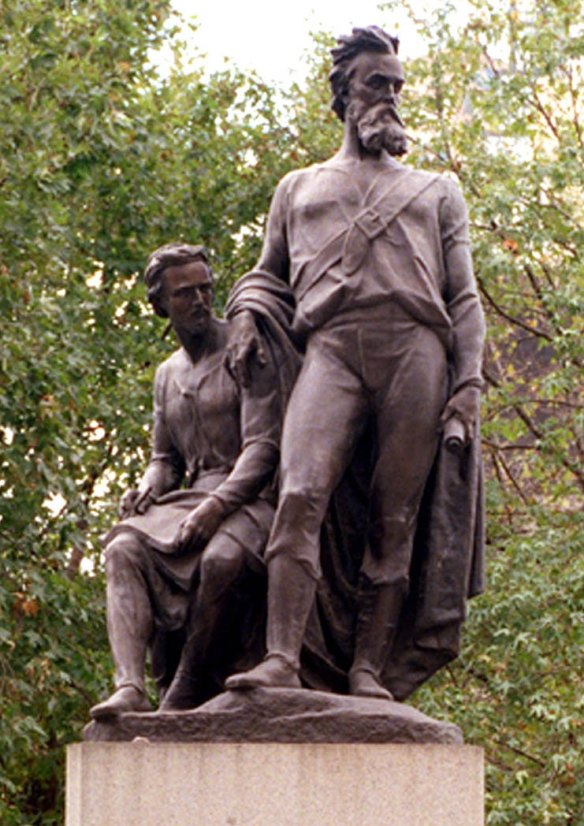 The statue of Burke and Wills has been a feature of Melbourne since 1865. 