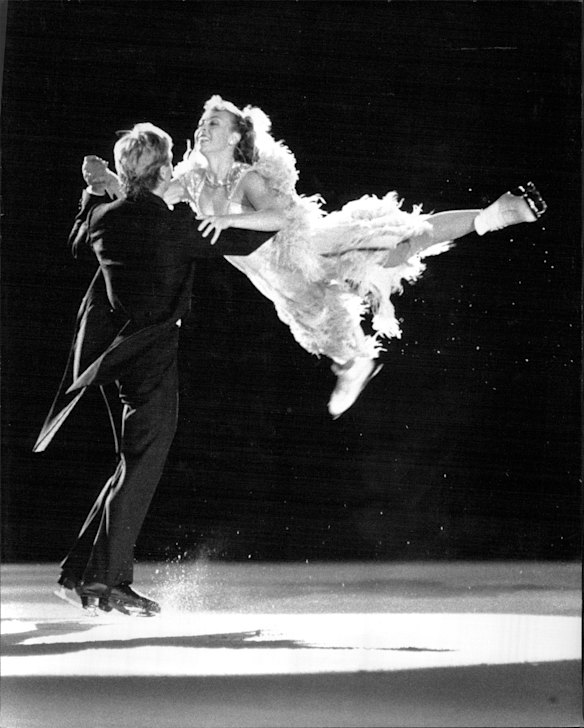 Torvill & Dean at the Sydney Entertainment Centre in January 1989.