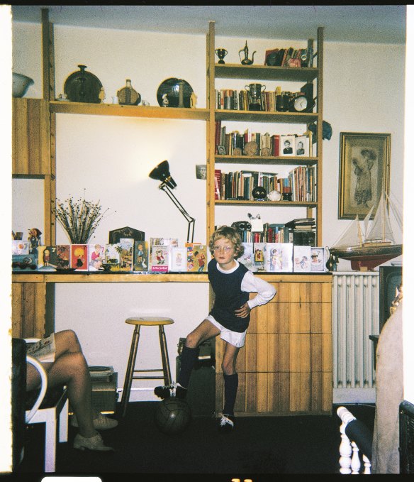 Cocker as a child at home in Sheffield.