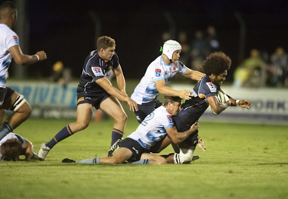 Brumbies winger Henry Speight made an impact. 