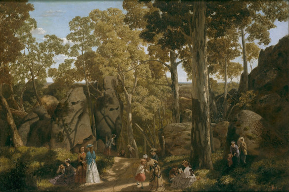 William Ford’s At the Hanging Rock, which can be seen at the NGV in Melbourne.