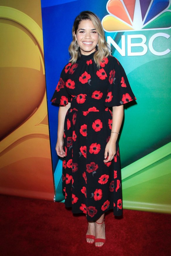 Dark florals are the dominant print of the summer. Just ask actor America Ferrera.