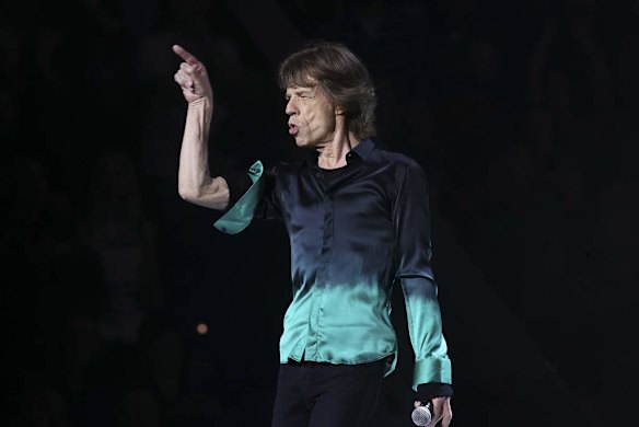 Rolling Stones in concert, at the Rod Laver Arena.