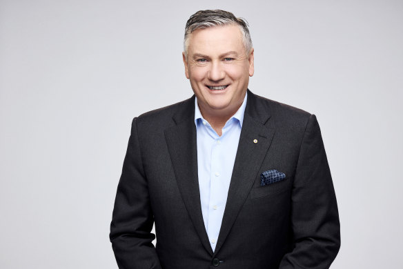 Finger in two pies: Eddie McGuire, through his JAM TV production company, produces Footy Classified on Nine, and is involved in Seven’s AFL menu.