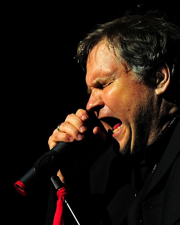 Meat Loaf performs at the Brisbane Entertainment Centre. Photo: Leigh Plover