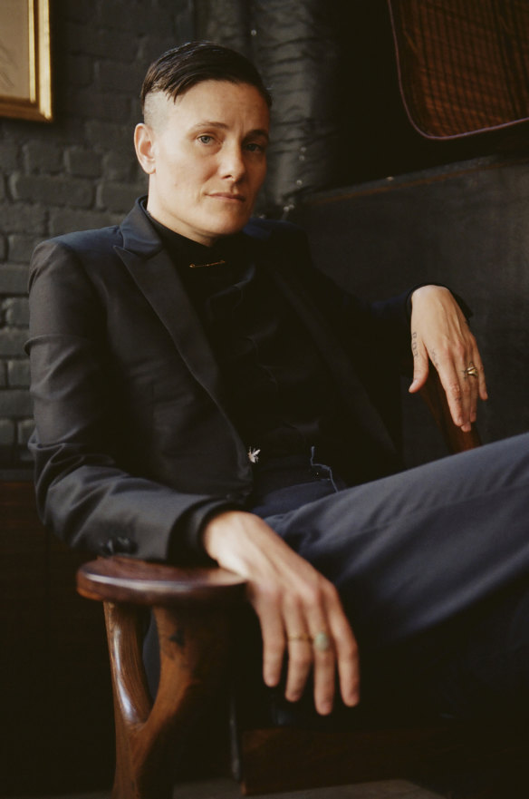 Normally shy and wary of interviews: Casey Legler at La Mercerie in New York.